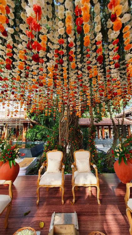 Ceiling and Stage — Wedding decor — Alila Diwa Goa